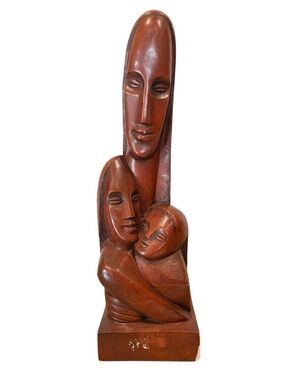 Rima Mid Century Austin Productions 1963  man woman and child Family Sculpture